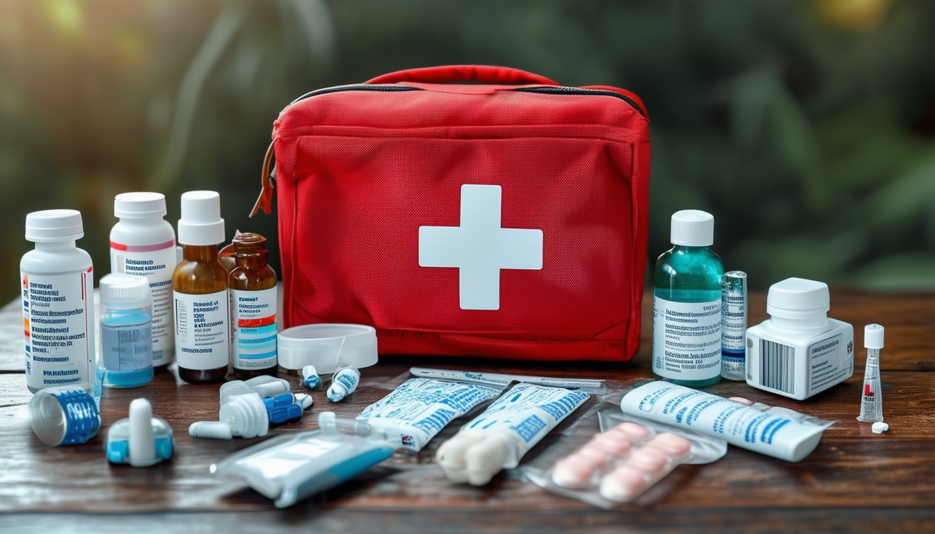 trouvez la trousse idéale pour votre pharmacie de secours lors de vos voyages en parcourant notre sélection de produits de premier secours de haute qualité.