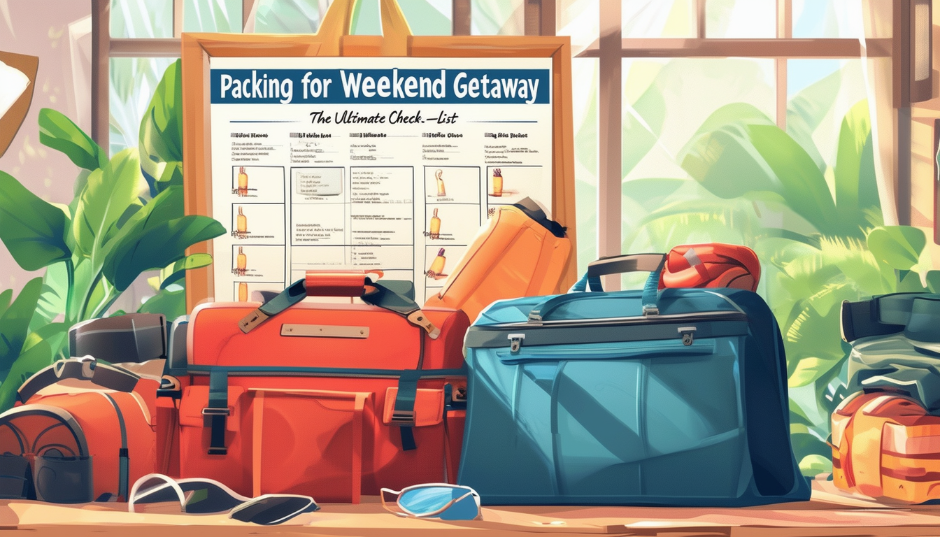 découvrez la check-list ultime pour préparer votre valise avant de partir en week-end et profiter au maximum de votre escapade !